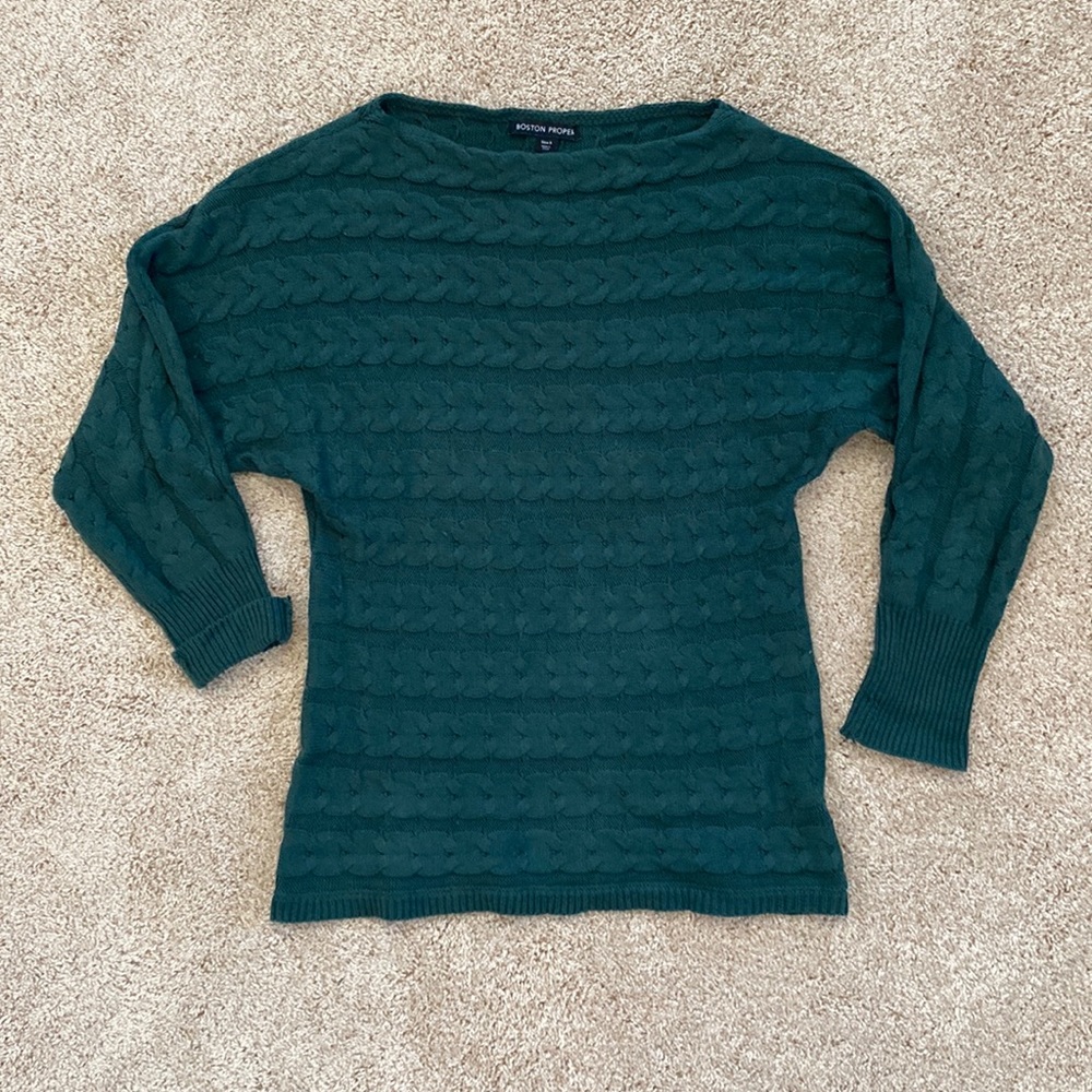 Boston Proper dolman sleeved boatneck sweater